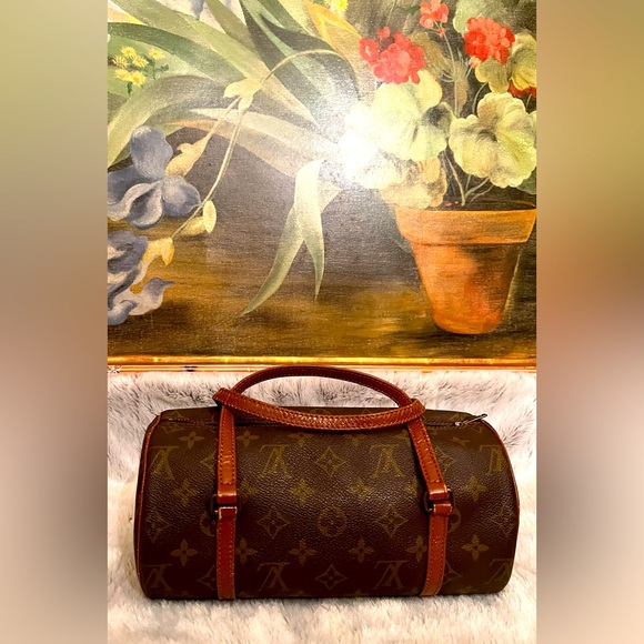 LOUIS VUITTON PAPILLON BROWN BARREL BAG CHAIN NOT INCLUDED - Picture 3 of 15